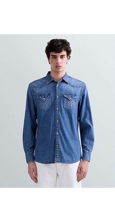 ウエスタンデニムシャツ